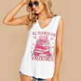 All Booked For Valentine Books Lover Teacher Floral Women's V-Neck Tank Top All Booked For Valentine Books Lover Teacher Floral Women's V-Neck Tank Top