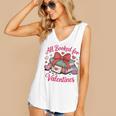 All Booked For Valentines Book Lover Teachers Women's V-Neck Tank Top