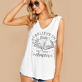Books I Believe In Love At First Chapter Book Lover Women's V-Neck Tank Top Books I Believe In Love At First Chapter Book Lover Women's V-Neck Tank Top