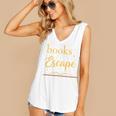Books Are My Escape Simple Reading Quote Women's V-Neck Tank Top Books Are My Escape Simple Reading Quote Women's V-Neck Tank Top