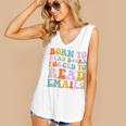 Born To Read Books Forced To Read Emails Reader Librarian Premium Women's V-Neck Tank Top Born To Read Books Forced To Read Emails Reader Librarian Premium Women's V-Neck Tank Top