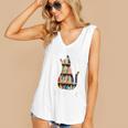 Cat Lover Tee Women Book Lover Reading Librarian Read Women's V-Neck Tank Top