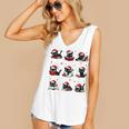 Cat Reading Books Lover Christmas Cat Lover Xmas Women's V-Neck Tank Top