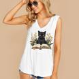 Cat Shirts For Women Book Lover Shirt Cute Cat And Book Premium Tri-Blend Women's V-Neck Tank Top Cat Shirts For Women Book Lover Shirt Cute Cat And Book Premium Tri-Blend Women's V-Neck Tank Top