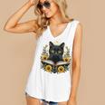 Cat For Women Book Lover Cute Cat And Book Women's V-Neck Tank Top Cat For Women Book Lover Cute Cat And Book Women's V-Neck Tank Top