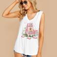 Caution Slippery When Reading Book Reader Women's V-Neck Tank Top
