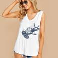 Cavalier King Charles Spaniel Book Nap Vintage Dog Mom Dad Women's V-Neck Tank Top