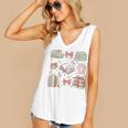 Christmas Book Lover Reading Reader Men Women Kids Xmas Women's V-Neck Tank Top Christmas Book Lover Reading Reader Men Women Kids Xmas Women's V-Neck Tank Top