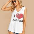 Clifford The Big Red Dog I Heart Clifford Childrens Books Women's V-Neck Tank Top