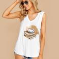 Coffee And Books Adult Books Lover Reading Women's V-Neck Tank Top