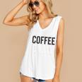 I Like Coffee My Books And Maybe Like 3 People Book Lover Women's V-Neck Tank Top