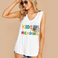 All The-Cool Kids Are Reading Teacher Book Lover Librarian Premium Women's V-Neck Tank Top