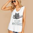 Cozy Mysteries Coffee And Novel For Book Lovers Women's V-Neck Tank Top