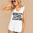 Crying Over Fictional Characters Book Lovers Women's V-Neck Tank Top
