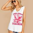 Cupid's Favorite Teacher Valentines Day Heart Book Lover Women's V-Neck Tank Top