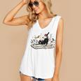 Cute Cat Flower Garden Book Kitty Reading Floral Men Women Girls Kids Women's V-Neck Tank Top Cute Cat Flower Garden Book Kitty Reading Floral Men Women Girls Kids Women's V-Neck Tank Top