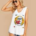 Cute Ghost Reading Book Retro Halloween Librarian Women's V-Neck Tank Top Cute Ghost Reading Book Retro Halloween Librarian Women's V-Neck Tank Top
