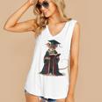 Cute Mouse Reading Book Graduation Women's V-Neck Tank Top Cute Mouse Reading Book Graduation Women's V-Neck Tank Top