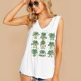 Cute Shamrock Reading Books St Patrick's Day Teacher Reading Women's V-Neck Tank Top Cute Shamrock Reading Books St Patrick's Day Teacher Reading Women's V-Neck Tank Top