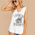 Dark Romance Shirt Women Smutt Book Merch I Have No Triggers Women's V-Neck Tank Top