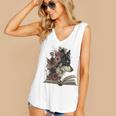 Dog Book Flower Women's V-Neck Tank Top Dog Book Flower Women's V-Neck Tank Top