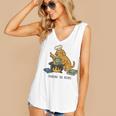 Dog Cooking The Books Women's V-Neck Tank Top