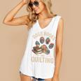 Dogs Books And Quilting Women's V-Neck Tank Top Dogs Books And Quilting Women's V-Neck Tank Top