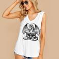 Dragon Reading Book Bookworm Books Dragon Lover Learning Women's V-Neck Tank Top