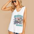 Easily Distracted By Dragons And Books Bookworm Women's V-Neck Tank Top Easily Distracted By Dragons And Books Bookworm Women's V-Neck Tank Top