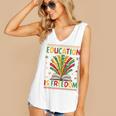Education Is Freedom Books Lover History Month Women's V-Neck Tank Top