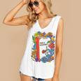 Equal Rights Book Flower Resist Feminist LGBTQ Floral Women's V-Neck Tank Top Equal Rights Book Flower Resist Feminist LGBTQ Floral Women's V-Neck Tank Top