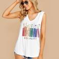 Equality Flower Books Equal Rights Social Justice Feminist Women's V-Neck Tank Top