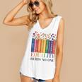 Equality Hurts No One LGBTQ Pride Books And Flowers Women's V-Neck Tank Top Equality Hurts No One LGBTQ Pride Books And Flowers Women's V-Neck Tank Top