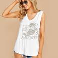 Even Her Books Were Naughty Santa Reading Christmas Women's V-Neck Tank Top Even Her Books Were Naughty Santa Reading Christmas Women's V-Neck Tank Top