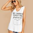 My Favorite People Are Fictional Book Reader Lover Women's V-Neck Tank Top My Favorite People Are Fictional Book Reader Lover Women's V-Neck Tank Top
