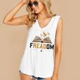 Freadom Anti Banned Books Lovers Reading Librarian Bookworm Women's V-Neck Tank Top