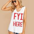 Fyi Introvert Here Raglan Baseball Tee Women's V-Neck Tank Top
