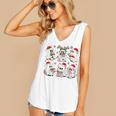 Ghost Book Reading Christmas Books Lover Teacher Kids Women's V-Neck Tank Top