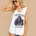 Good Girls Read Bad Books Sarcastic Skeleton Goth Skull Women's V-Neck Tank Top Good Girls Read Bad Books Sarcastic Skeleton Goth Skull Women's V-Neck Tank Top