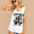 Good Girls Read Spicy Skeleton Book Club Women's V-Neck Tank Top
