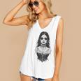 Gothic Goth Girl Woman Movie Book Art Women's V-Neck Tank Top Gothic Goth Girl Woman Movie Book Art Women's V-Neck Tank Top