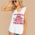 Groovy All Booked For Valentines Books Pink Coquette Bow Women's V-Neck Tank Top Groovy All Booked For Valentines Books Pink Coquette Bow Women's V-Neck Tank Top