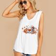 Halloween Book Lover Ghost Witch Books & Pumpkins Women's V-Neck Tank Top Halloween Book Lover Ghost Witch Books & Pumpkins Women's V-Neck Tank Top