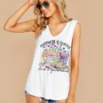 Happiness Is Coffee And a Good Book Women Love Reading Book Women's V-Neck Tank Top