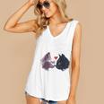 Happy Valentines Day Self Introvert Humor Antisocial Raglan Baseball Tee Women's V-Neck Tank Top