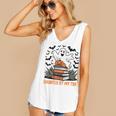 Haunted By My TBR Boo Halloween Book Lover Librarian Women's V-Neck Tank Top Haunted By My TBR Boo Halloween Book Lover Librarian Women's V-Neck Tank Top