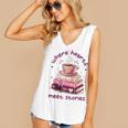 Where Hearts Groovy Meet Stories Coffee Books Valentines Day Women's V-Neck Tank Top