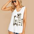 Hip And Leg Bones Book Print Vintage Human Bones Women's V-Neck Tank Top Hip And Leg Bones Book Print Vintage Human Bones Women's V-Neck Tank Top