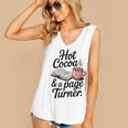 Hot Cocoa And a Page Turner Book Lovers Hot Chocolate Women's V-Neck Tank Top Hot Cocoa And a Page Turner Book Lovers Hot Chocolate Women's V-Neck Tank Top