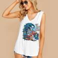 Hot Tea & Spicy Books Skeleton Reader Women's V-Neck Tank Top